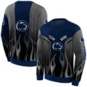 Personalized Penn State Nittany Lions Flame All-Over Print Sweatshirt
