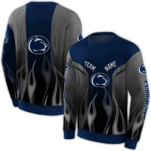 Personalized Penn State Nittany Lions Flame AOP Sweatshirt 1