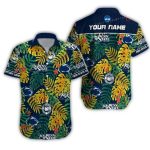 Personalized Penn State Nittany Lions Floral Leafs Vintage Hawaiian Shirt