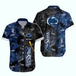 Personalized Penn State Nittany Lions Floral Pattern In My Heart Hawaiian Shirt