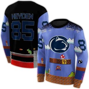 Personalized Penn State Nittany Lions Mario All-Over Print Sweatshirt