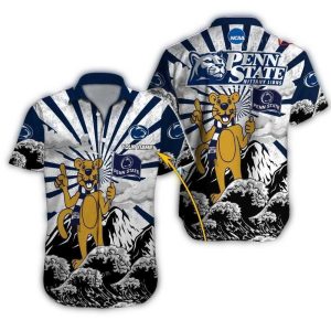 Personalized Penn State Nittany Lions Mascot Hawaiian Shirt