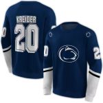Personalized Penn State Nittany Lions Striped Navy And White All-Over Print Sweatshirt