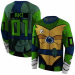 Personalized Penn State Nittany Lions Superhero Armor Blue Green All-Over Print Sweatshirt