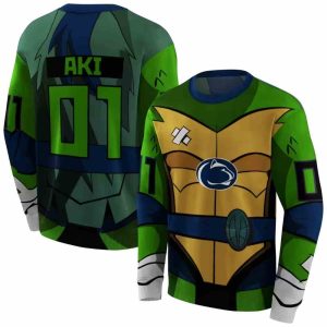 Personalized Penn State Nittany Lions Superhero Armor Blue Green All-Over Print Sweatshirt