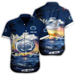 Personalized Penn State Nittany Lions Wave Surf Beach Hawaiian Shirt