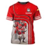 Personalized Players Team Georgia Bulldogs All-Over Print T-Shirt