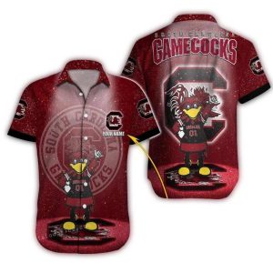 Personalized South Carolina Gamecocks Mascot Galaxy Hawaiian Shirt