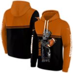 Personalized Texas Longhorns Baby Groot Orange Black All Over Print Hoodie