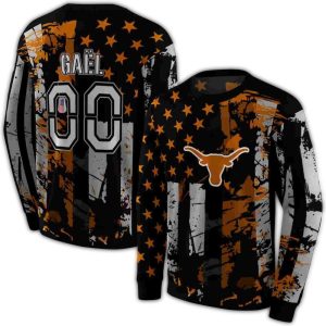 Personalized Texas Longhorns Distressed Flag All Over Print Sweatshirt