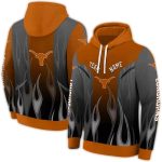 Personalized Texas Longhorns Flame All Over Print Hoodie
