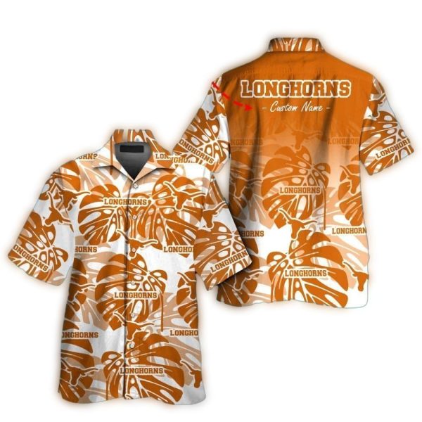 Personalized-Texas-Longhorns-Floral-Leafs-Pattern-Hawaiian-Shirt-1 Personalized Texas Longhorns Floral Leafs Pattern Hawaiian Shirt 1