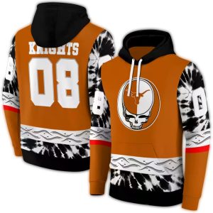 Personalized Texas Longhorns Grateful Vibes All Over Print Hoodie