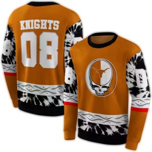 Personalized Texas Longhorns Grateful Vibes All Over Print Sweatshirt