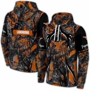Personalized Texas Longhorns Hunting Theme All Over Print Hoodie