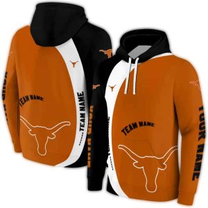Personalized Texas Longhorns Minimalist All Over Print Hoodie