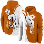 Personalized Texas Longhorns Peeking Snoopy All Over Print Hoodie