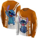 Personalized Texas Longhorns Stitch All Over Print Sweatshirt