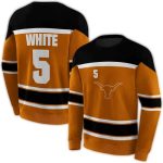 Personalized Texas Longhorns Striped All Over Print Sweatshirt