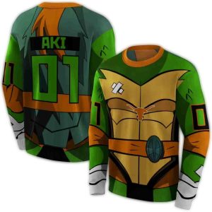 Personalized Texas Longhorns Superhero Armor All Over Print Sweatshirt