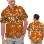 Personalized Texas Longhorns Tiki Floral Hawaiian Shirt