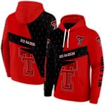 Personalized Texas Tech Red Raiders Abstract Shape All-Over Print Hoodie