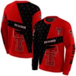 Personalized Texas Tech Red Raiders Abstract Shape All-Over Print Sweatshirt