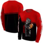 Personalized Texas Tech Red Raiders Baby Groot All-Over Print Sweatshirt