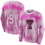 Personalized Texas Tech Red Raiders Cancer Support Pink All-Over Print Sweatshirt