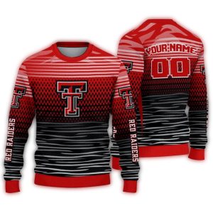 Personalized Texas Tech Red Raiders Diamond Mesh Ugly Sweater