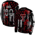 Personalized Texas Tech Red Raiders Distressed Flag All-Over Print Sweatshirt
