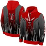 Personalized Texas Tech Red Raiders Flame All-Over Print Hoodie