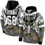 Personalized Texas Tech Red Raiders Forest Silhouette All-Over Print Hoodie