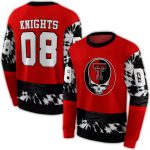 Personalized Texas Tech Red Raiders Grateful Vibes All-Over Print Sweatshirt