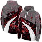 Personalized Texas Tech Red Raiders Hexagonal Mesh All-Over Print Hoodie