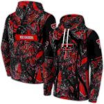 Personalized Texas Tech Red Raiders Hunting Theme All-Over Print Hoodie