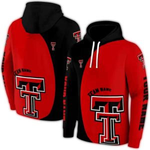 Personalized Texas Tech Red Raiders Minimalist All-Over Print Hoodie