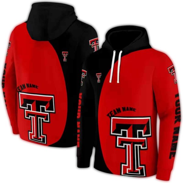 Personalized Texas Tech Red Raiders Minimalist AOP Hoodie 1