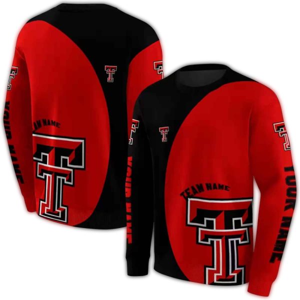 Personalized Texas Tech Red Raiders Minimalist AOP Sweatshirt 1
