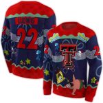Personalized Texas Tech Red Raiders Spongebob Patrick Star All-Over Print Sweatshirt