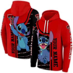 Personalized Texas Tech Red Raiders Stitch All-Over Print Hoodie
