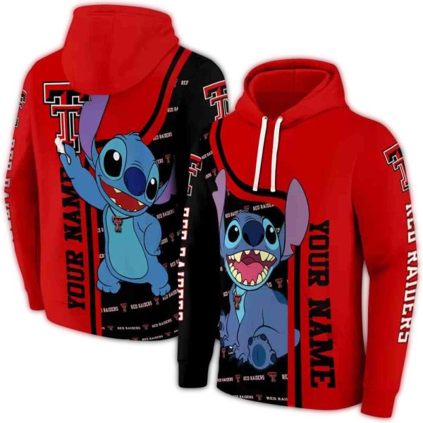 Personalized Texas Tech Red Raiders Stitch AOP Hoodie 1