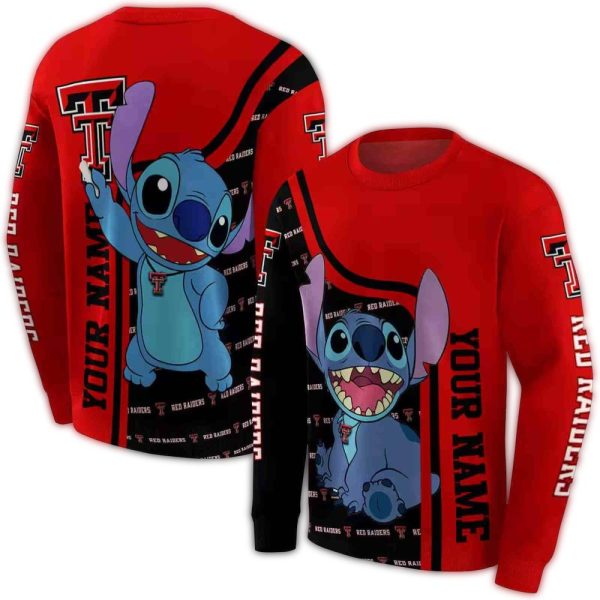 Personalized Texas Tech Red Raiders Stitch AOP Sweatshirt 1