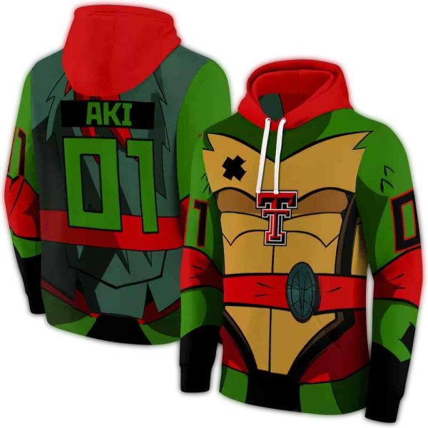 Personalized Texas Tech Red Raiders Superhero Armor AOP Hoodie 1