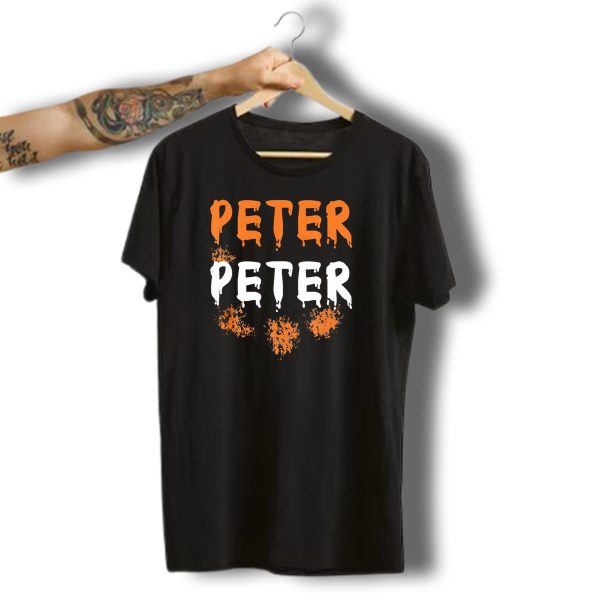 Peter Peter Halloween Pumpkin Eater Spooky Font T Shirt t shirt 1