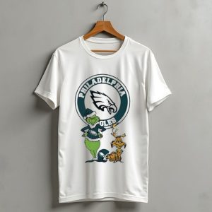 Philadelphia Eagles Grinch Max Merry Christmas T-Shirt