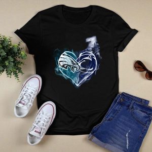 Philadelphia Eagles Penn State Nittany Lions Heart Smoke T-Shirt