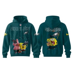 Philadelphia Eagles Spongebob All-Over Print Hoodie