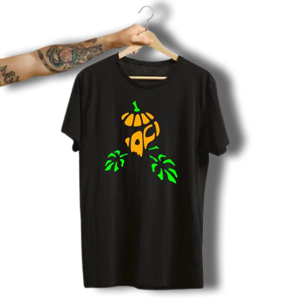 Pirate Halloween Pumpkin Palm Trees T Shirt t shirt 1