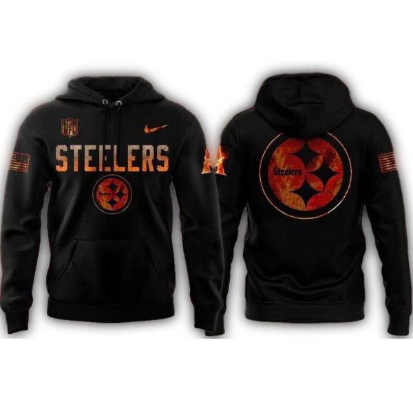 Pittsburgh Steelers Avatar Fire And Ash AOP Hoodie 1